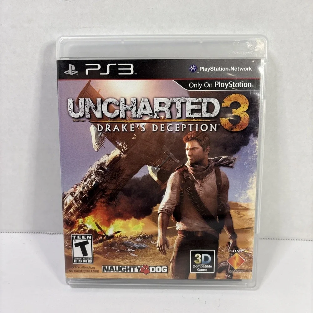 Uncharted 3 Drake's Deception PS3 Sony PlayStation 3 Complete Tested Game
